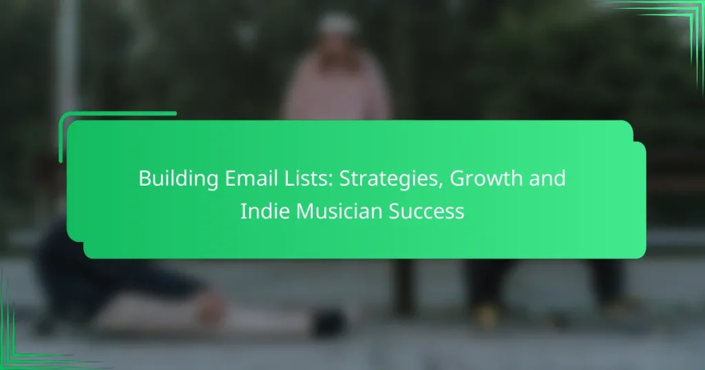 Building Email Lists: Strategies, Growth and Indie Musician Success