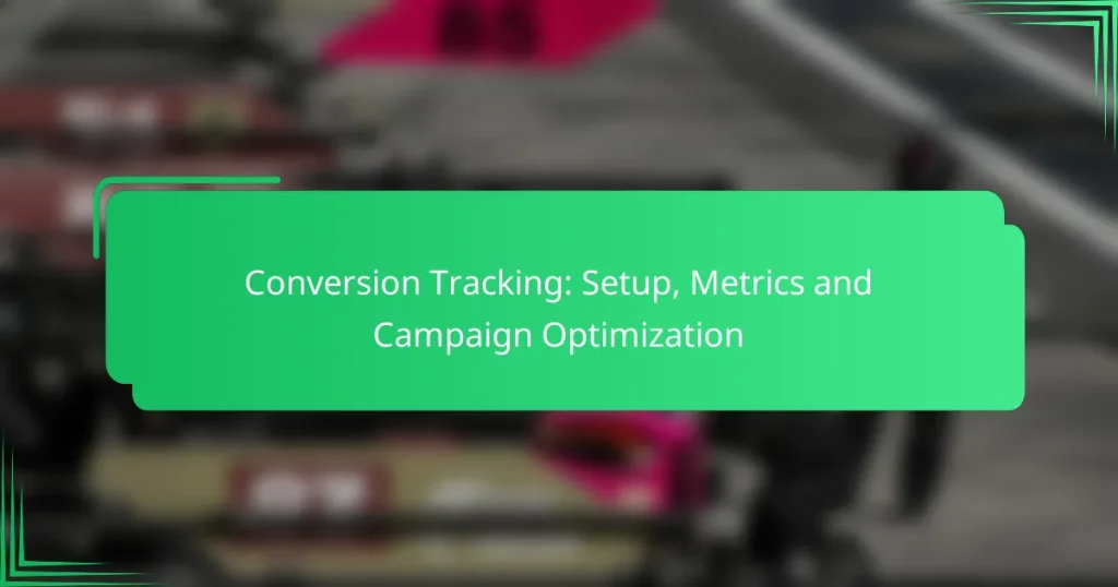 Conversion Tracking: Setup, Metrics and Campaign Optimization