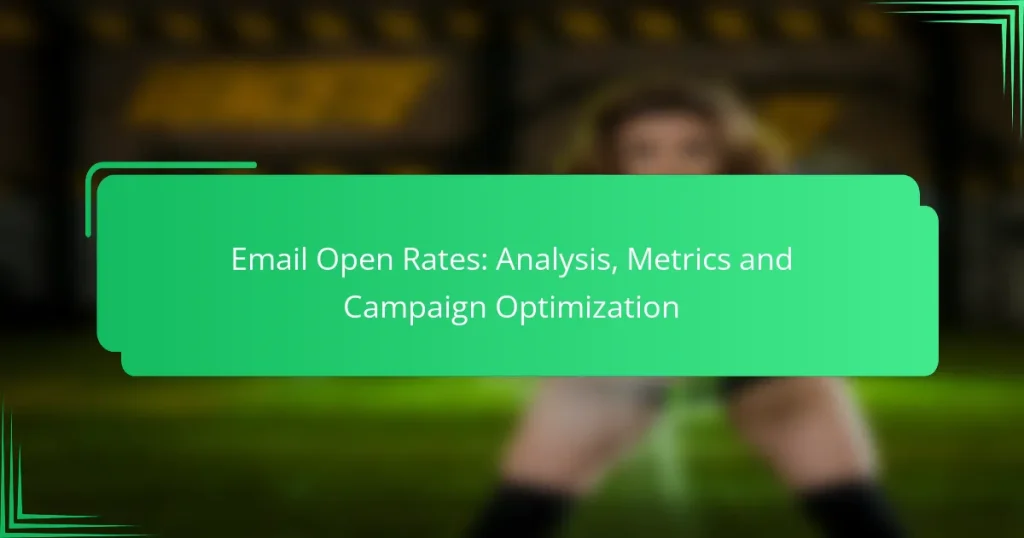 Email Open Rates: Analysis, Metrics and Campaign Optimization