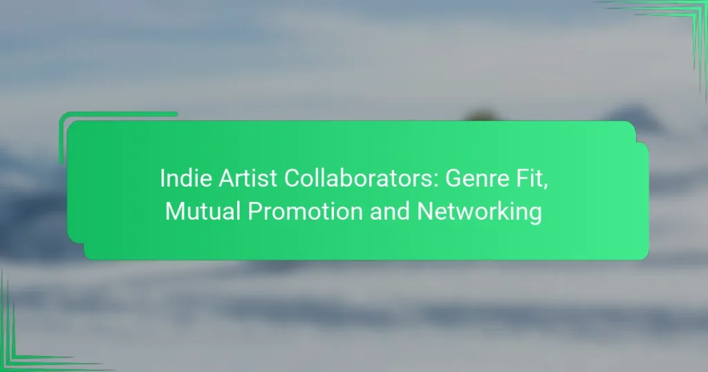 Indie Artist Collaborators: Genre Fit, Mutual Promotion and Networking