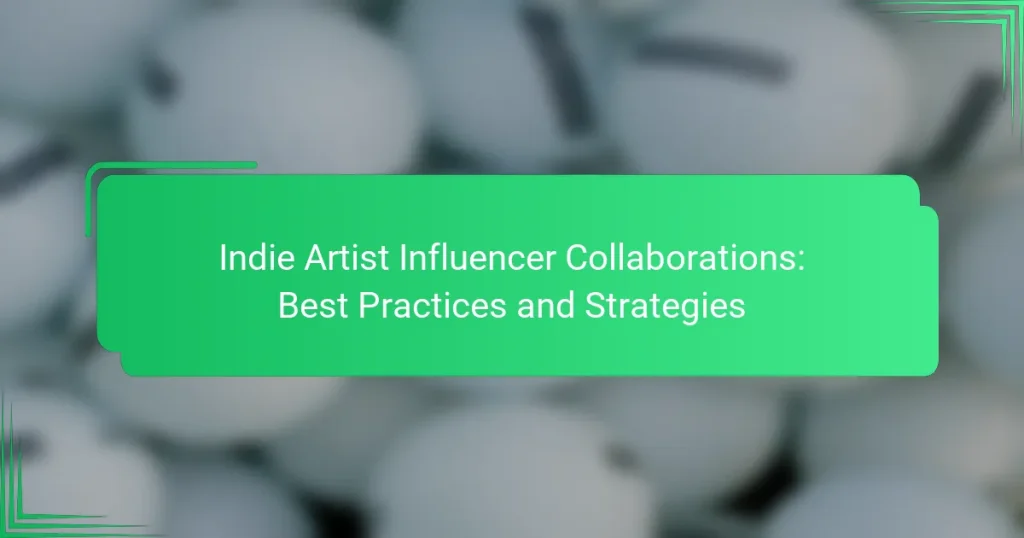 Indie Artist Influencer Collaborations: Best Practices and Strategies