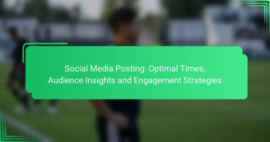 Social Media Posting: Optimal Times, Audience Insights and Engagement Strategies