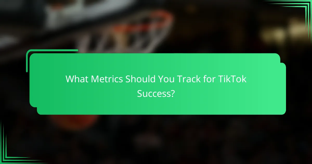 What Metrics Should You Track for TikTok Success?